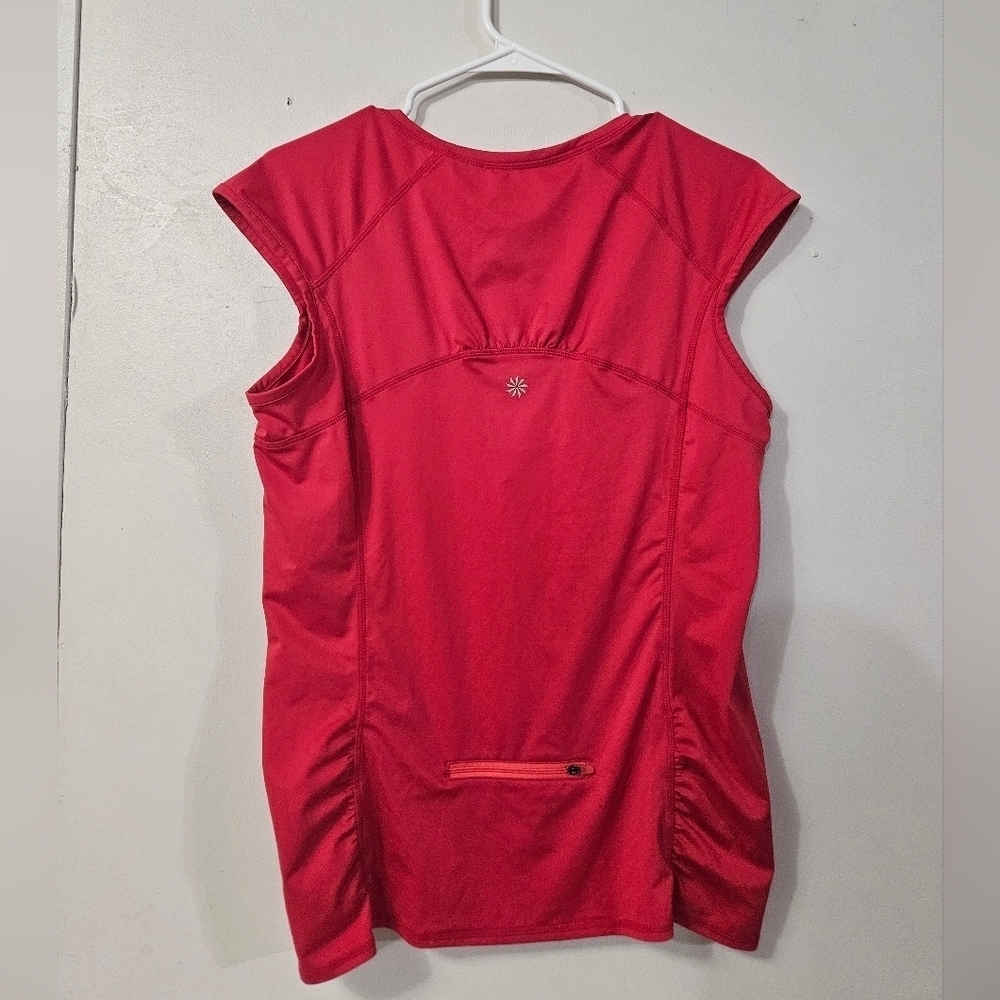 Athleta Quarter Zip Dark Pink Active Top! - Picture 4 of 6